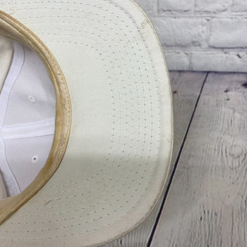 Playboy Baseball Hat Cap Snapback White - STAINS around the Hat See Pictures - Picture 10 of 14
